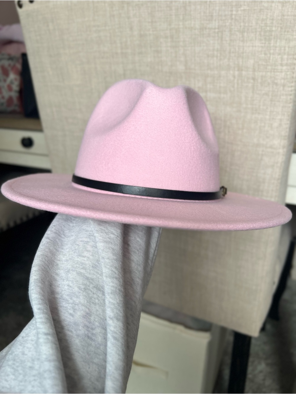 💗 Lisianthus Women Belt Buckle Fedora Hat 💗
